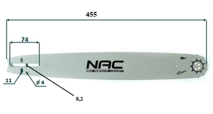 Prowadnica_do_piły_spalinowej_NAC_16" 3/8 1,3 - 40cm 57_ oryginał_CST38-40-06-AC 3.jpg