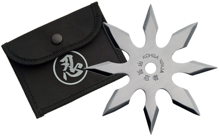 SHURIKEN 8 RAMION GWIAZDKA DO RZUCANIA NINJA PRECYZYJNA STALOWA RZUTKA SILVER8R.jpg