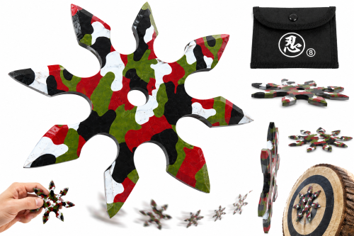SHURIKEN GWIAZDKA DO RZUCANIA NINJA PRECYZYJNA STALOWA RZUTKA MORO KAMUFLAŻ3.png